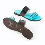Maia Liva Crystal Slippers - Blue
