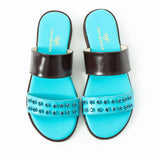 Maia Liva Crystal Slippers - Blue