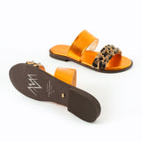 Maia Liva Crystal Slippers - Orange