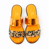 Maia Liva Crystal Slippers - Orange