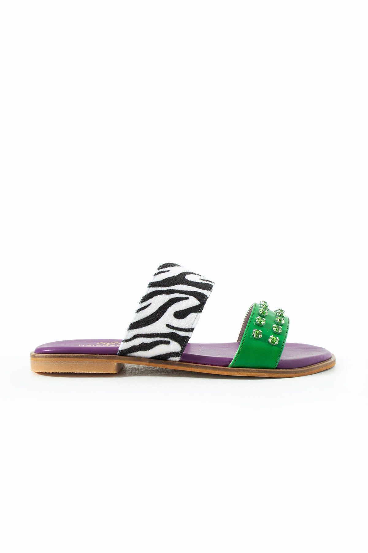 Maia Liva Taşli Terlik - Zebra Yeşil
