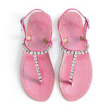 Maia Tila Taşlı Sandalet - Pembe