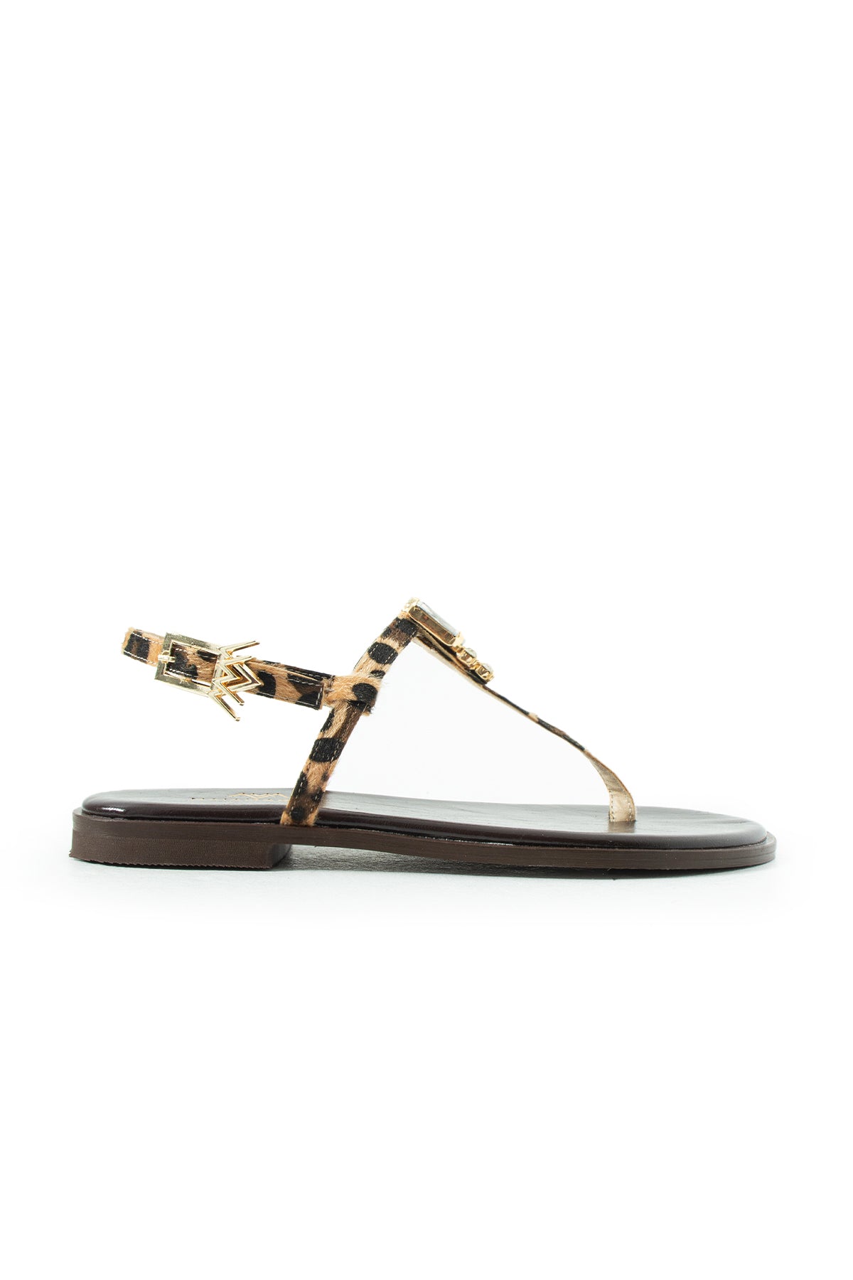 Maia Vega Taşlı Sandalet - leopar