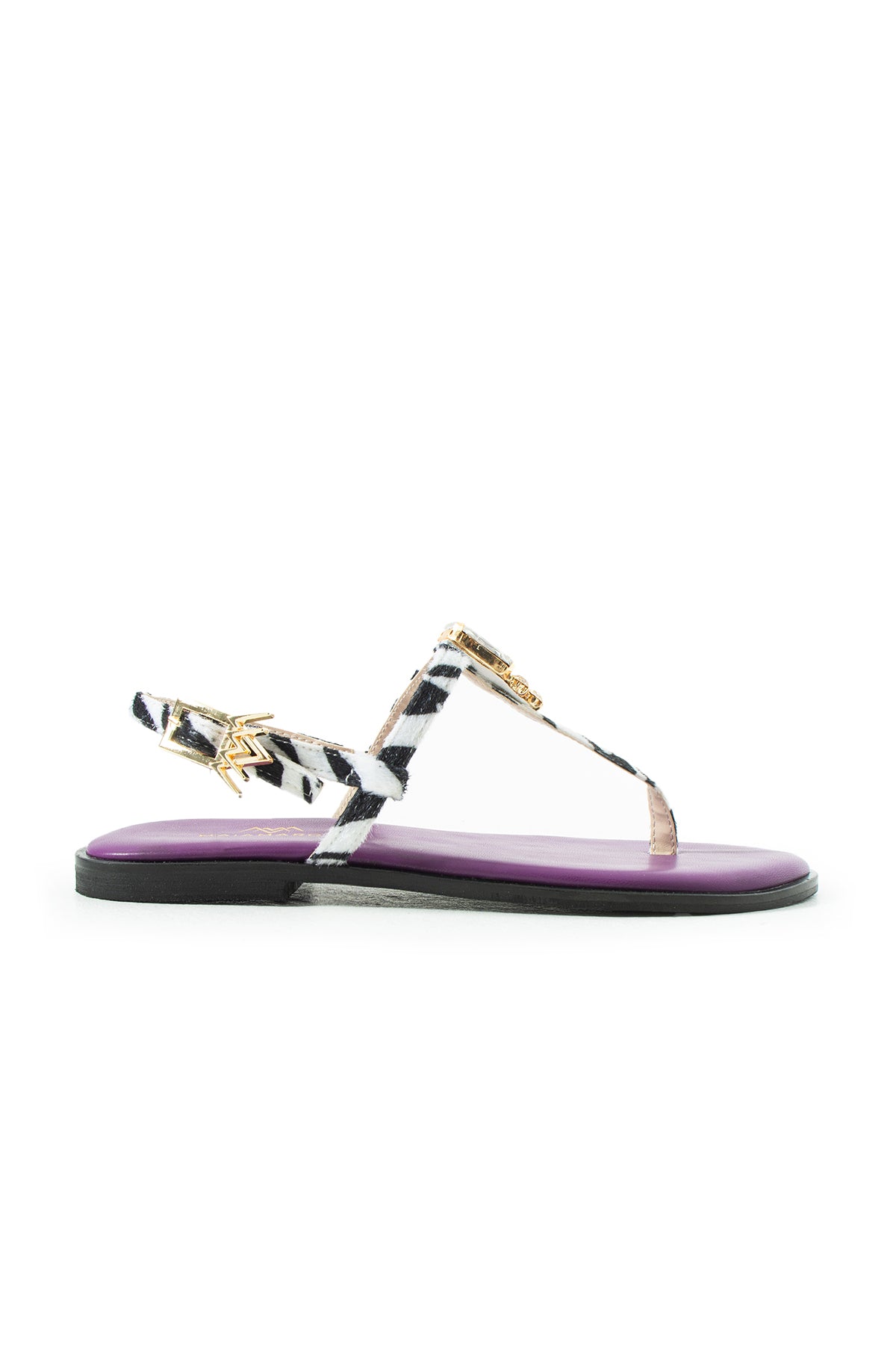 Maia Vega Taşlı Sandalet - Zebra Mor