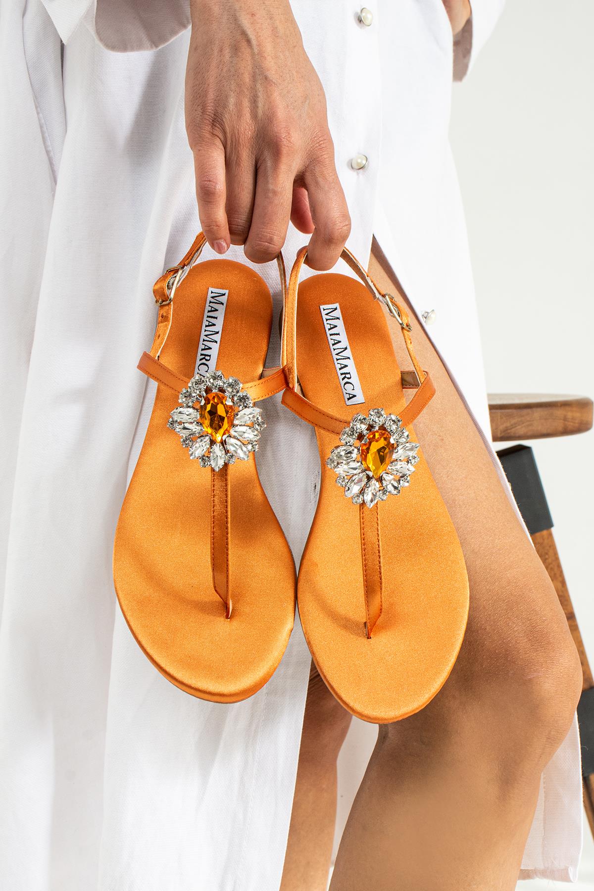 Dubai Orange Sandals